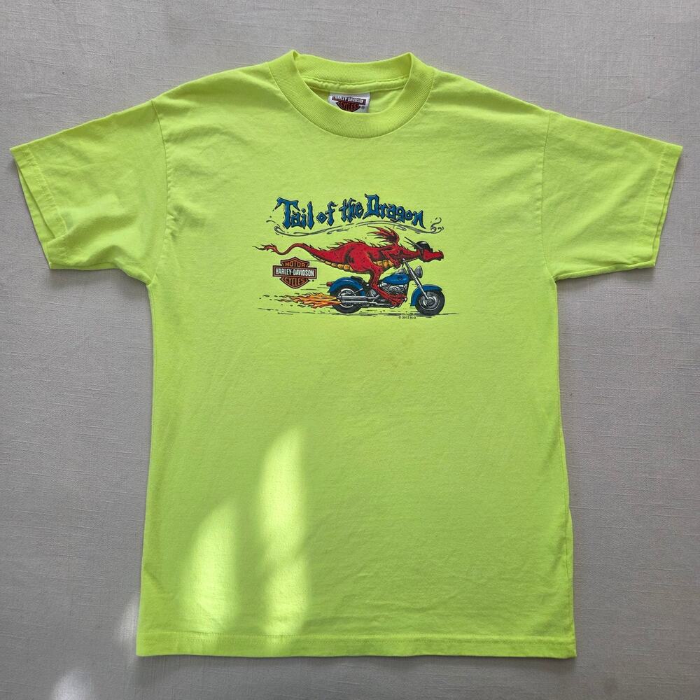 Older Harley Davidson Dragon Nashville Tee kids 10/12